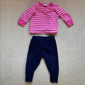 Hanna Andersson thick cotton pants 6-12 months